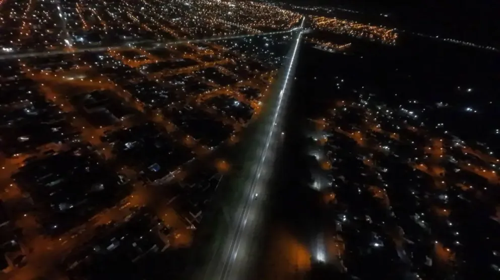 La Provincia licita la segunda etapa de la obra de iluminación en la Ruta 1 en Viedma.