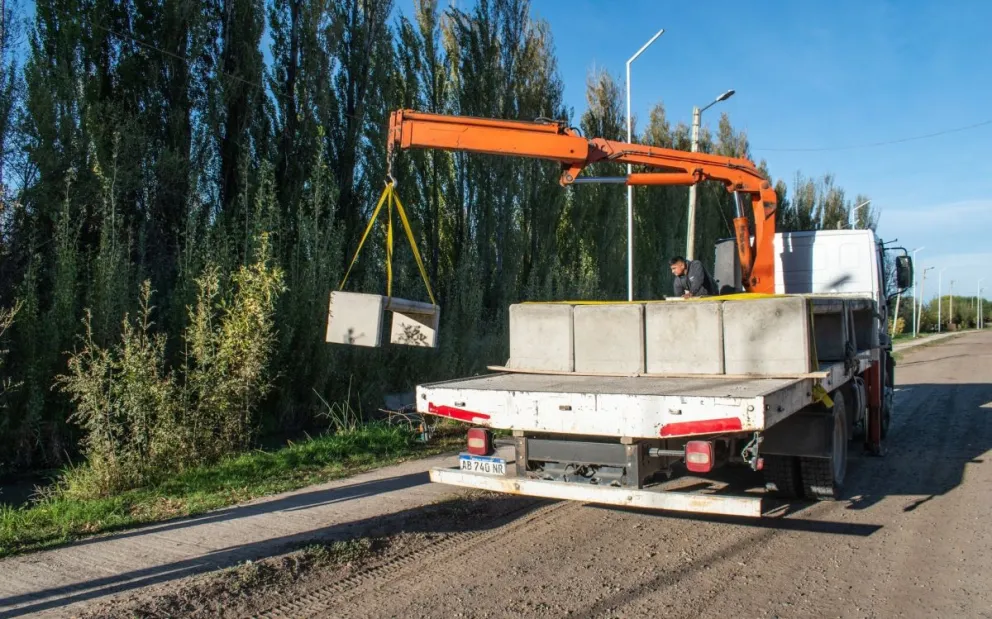 La obra del Paseo del Peregrino busca mejorar la conectividad y poner en valor uno de los espacios más representativos de Chimpay.