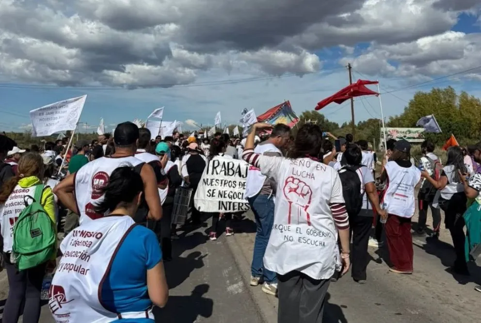 Docentes rionegrinos realizarán un paro de 48 horas con movilización en Cipolletti y acciones en toda la provincia. Foto: gentileza.