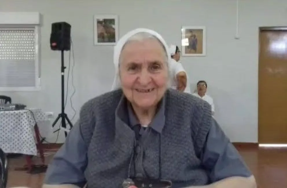 La Madre Marta falleció a los 93 años y había celebrado recientemente sus 75 años de vida consagrada. Foto: gentileza.