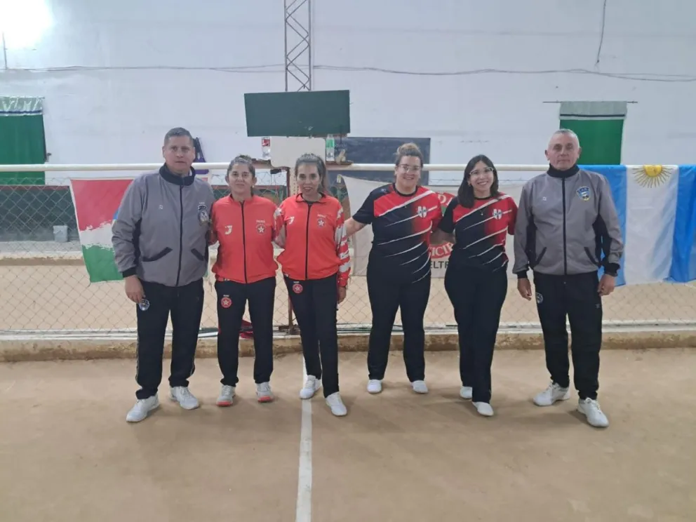 El Campeonato Provincial de Bochas de Damas reunió en Luis Beltrán a 17 parejas de toda la provincia y coronó a las representantes de Río Colorado como campeonas. Foto: gentileza.