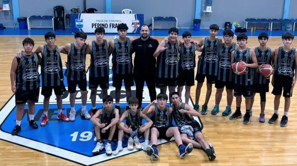 La Escuela Municipal de Básquet de Choele Choel disputará la fase inicial del Provincial Juveniles 2026 en Patagones, integrando el Grupo A. Foto: gentileza.