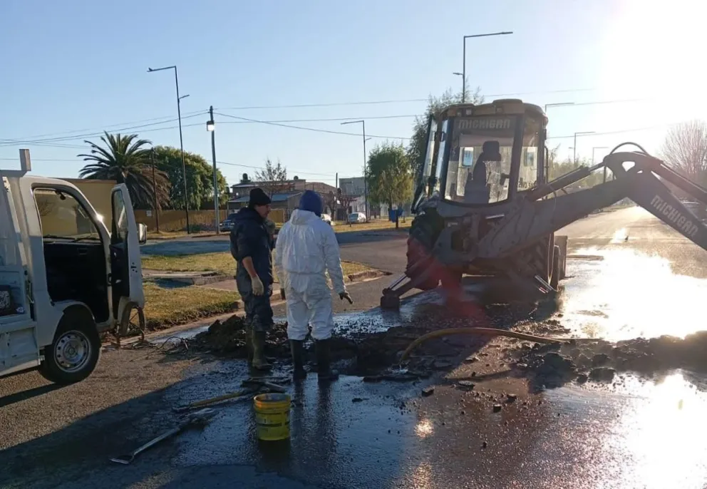 La Cooperativa de Agua Potable realizará tareas de reparación en el caño principal de la red de distribución. Foto: gentileza.