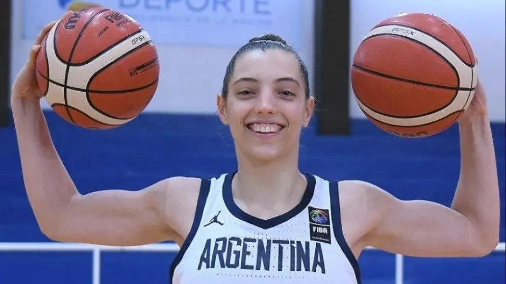 Sol Castro volverá a vestir la camiseta de la Selección Argentina femenina, ratificando una trayectoria construida desde Río Colorado hasta el básquet internacional. Foto: gentileza.