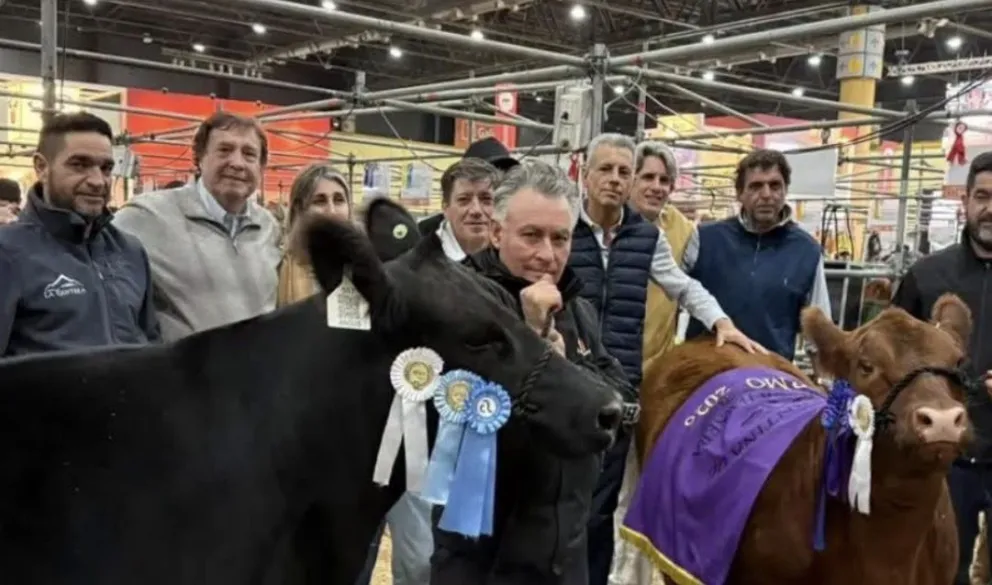Las cabañas La Laguna, de General Conesa, y La Cantera, de Viedma, representaron a Río Negro en la Exposición Rural de Palermo. Foto: gentileza.