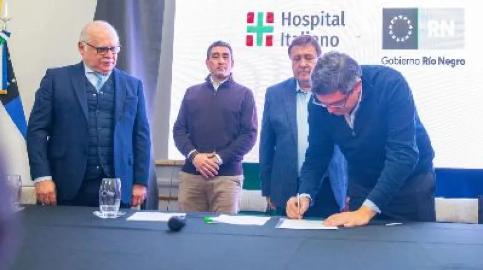 El titular de la cartera de Salud se refirió al acuerdo alcanzado con el Hospital ItalianoCrédito: Gobierno de Río Negro