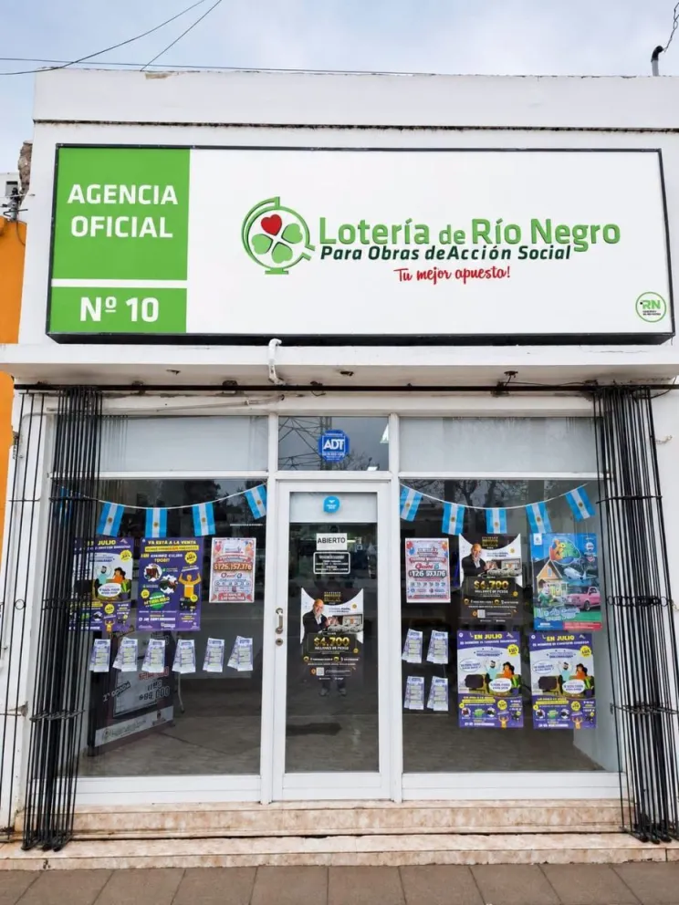 El ticket ganador del Quini 6 fue vendido en una subagencia del centro de Choele Choel y permitirá a un vecino llevarse más de 126 millones de pesos. Foto: gentileza.