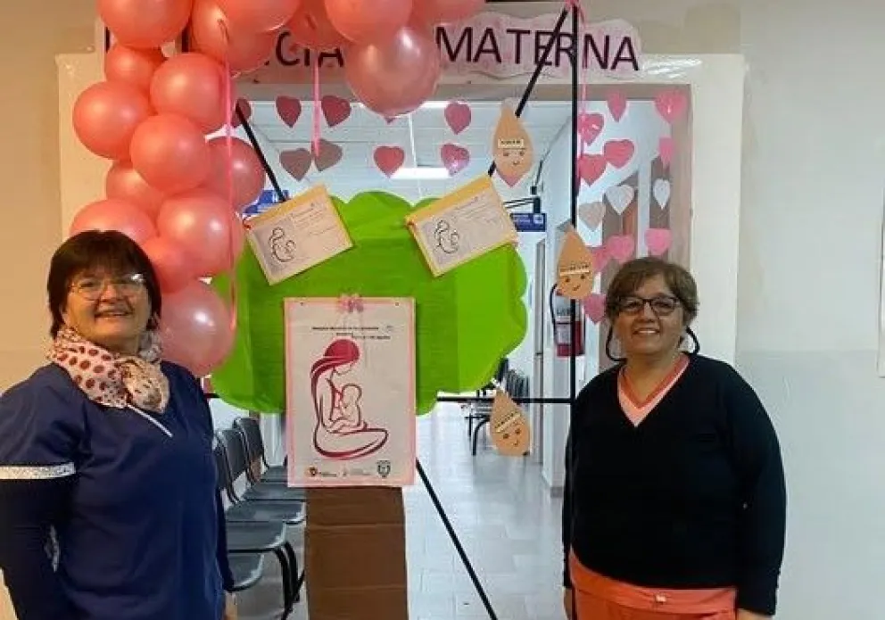 El Hospital de Lamarque y los Centros de Salud realizan charlas y actividades de concientización para promover la lactancia materna y acompañar a las familias durante la primera infancia. Foto: gentileza.