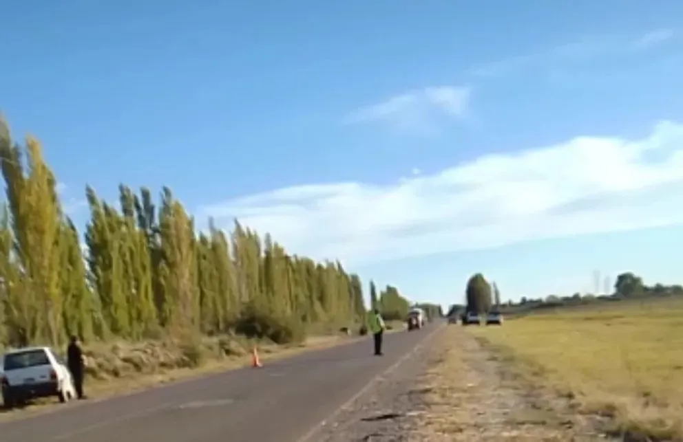 Lugar donde ocurrió el accidente, el 6 de abril de 2023. Foto: archivo 7 en Punto. 