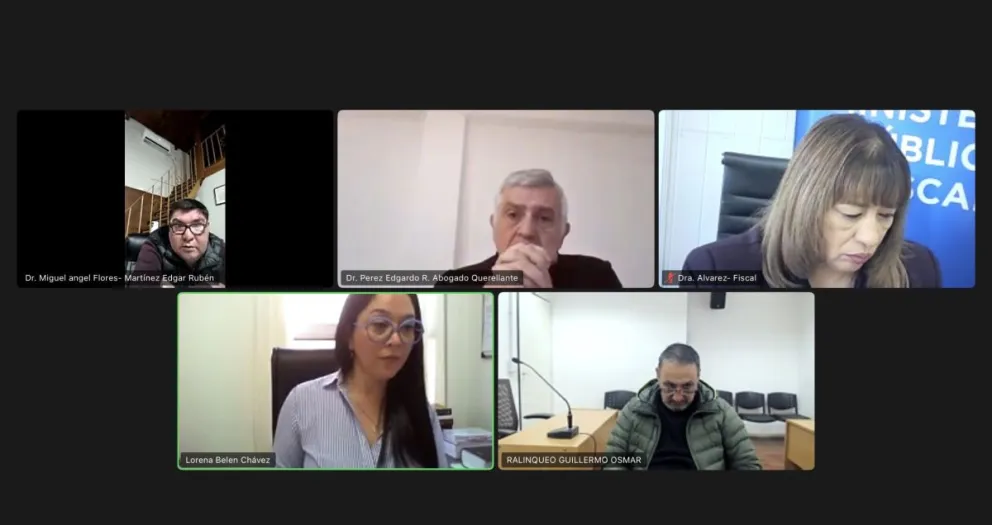La audiencia fue llevada a cabo por Zoom. Foto: Captura 7 en Punto. 