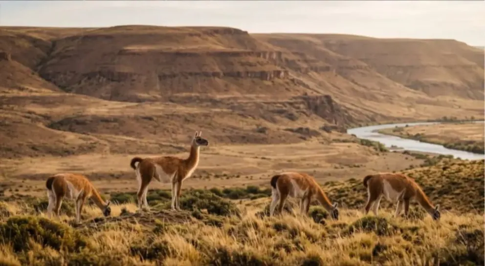 El proyecto busca proteger al guanaco en todo el territorio de Río Negro y prohibir su caza. Foto: gentileza.