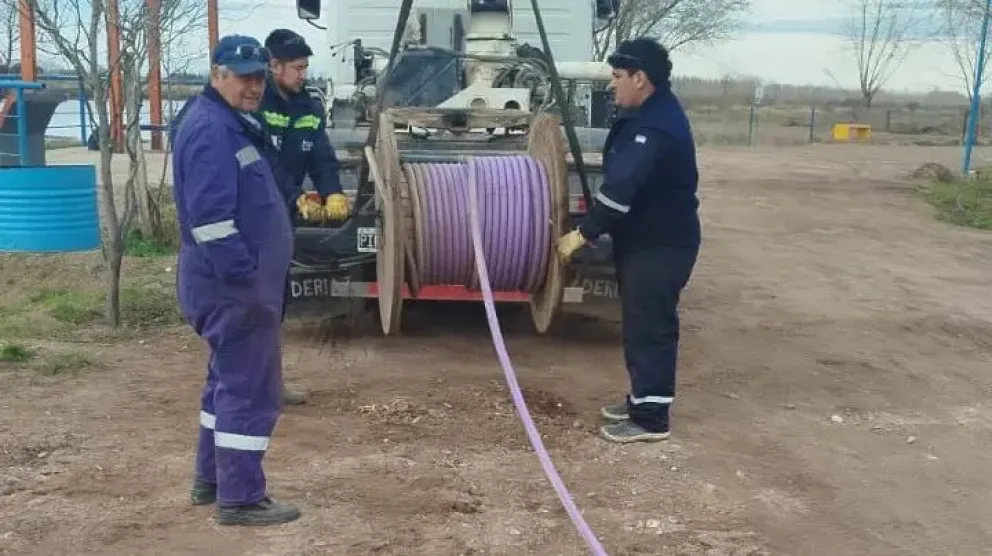 La empresa destacó las inversiones y el equipamiento incorporado para realizar estas tareas
Crédito: Gobierno de Río Negro