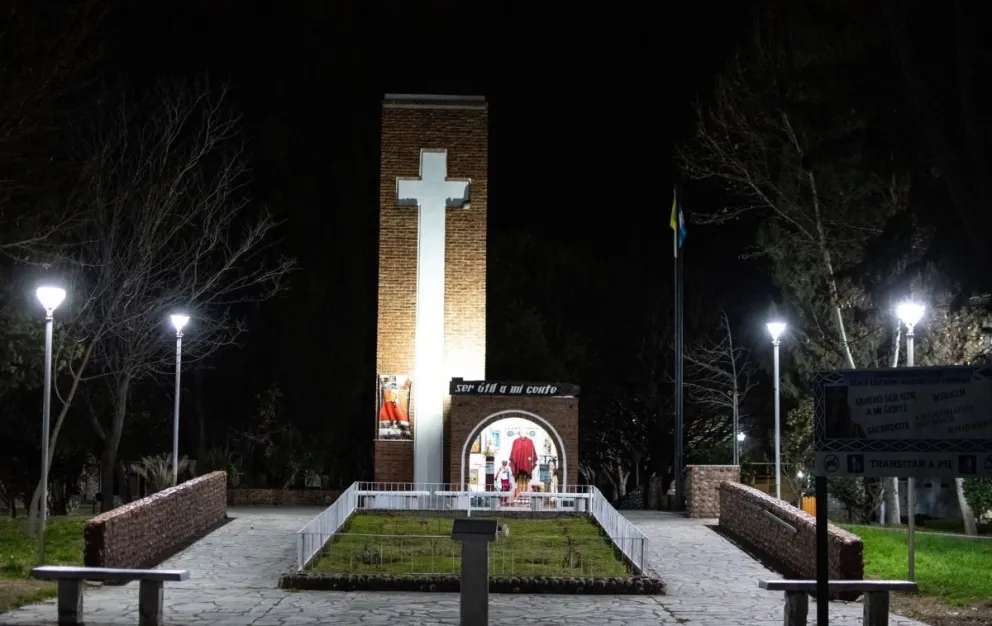 El intendente Gustavo “Tavi” Sepúlveda recorrió el Parque Ceferiniano y destacó los trabajos que se realizan para recibir a los peregrinos. Foto: gentileza.