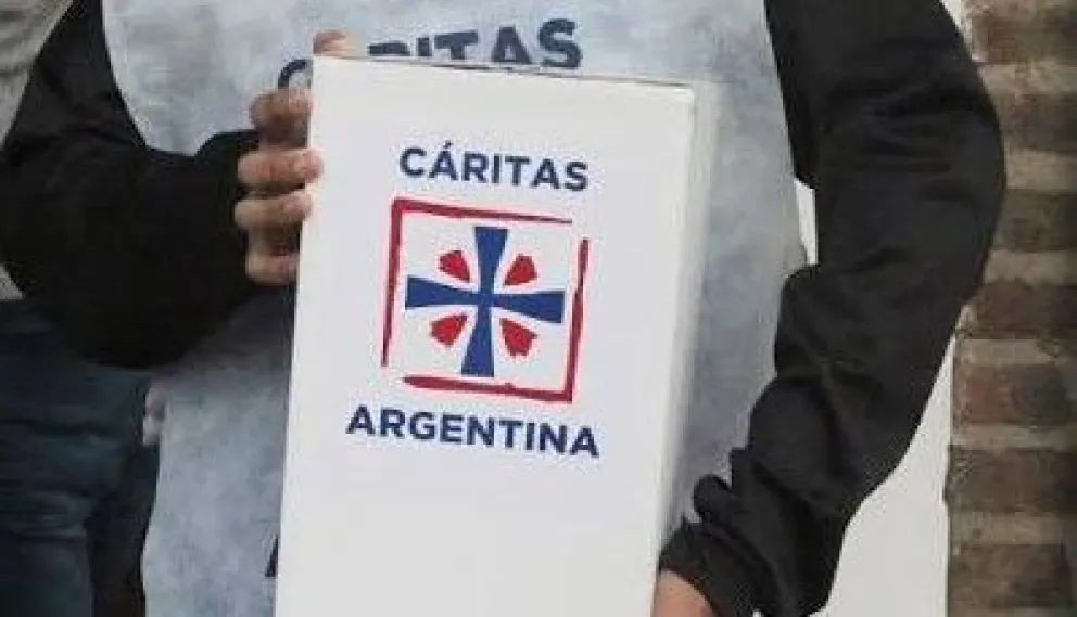 Cáritas Lamarque solicita la colaboración de la comunidad ante el crecimiento de la demanda de alimentos, leche y pañales para asistir a familias de la localidad. Foto: archivo.