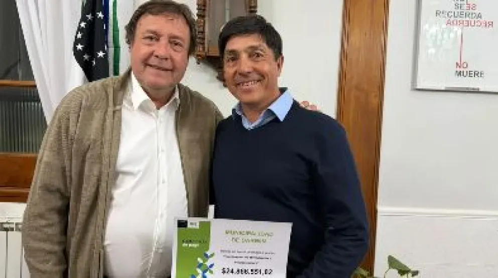 Darwin lleva adelante obras con acompamiento provincial. Crédito: Gobierno de Rio Negro