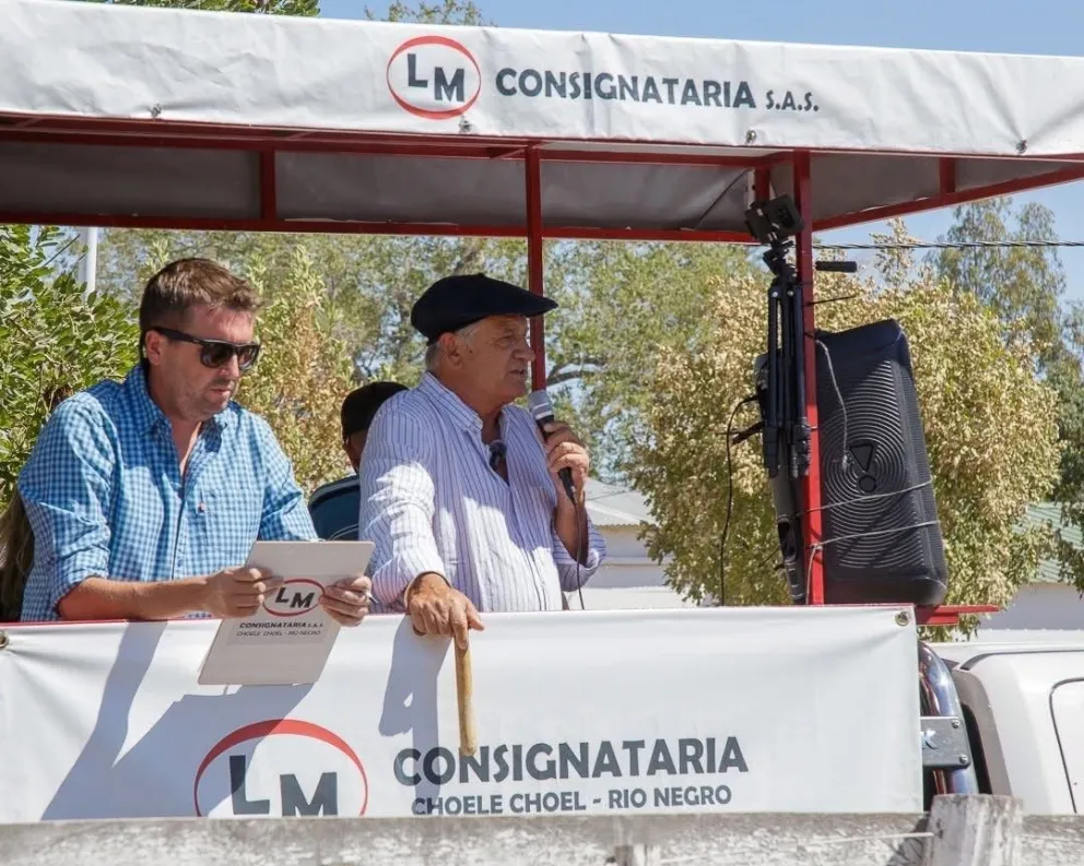 Leo Monedero destacó los valores obtenidos y confirmó que LM Consignataria vendió la totalidad de la hacienda presentada en el remate. Foto: gentileza.