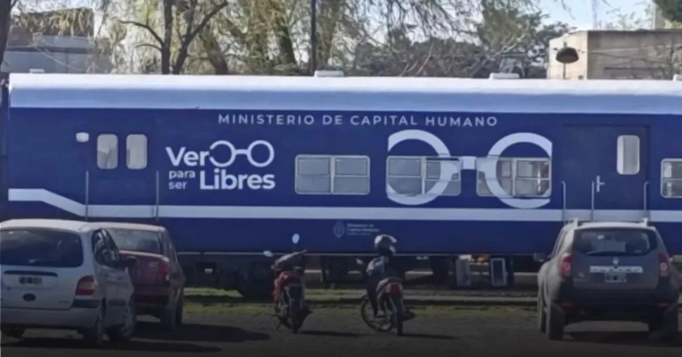 El Tren de Capital Humano arribó el viernes a Río Colorado y se prepara para comenzar con las distintas prestaciones destinadas a la comunidad. Foto: gentileza.