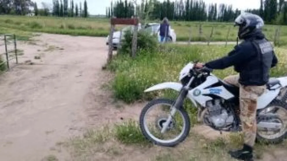 Los controles estuvieron a cargo de la Brigada Rural. Crédito: Gobierno de Rio Negro